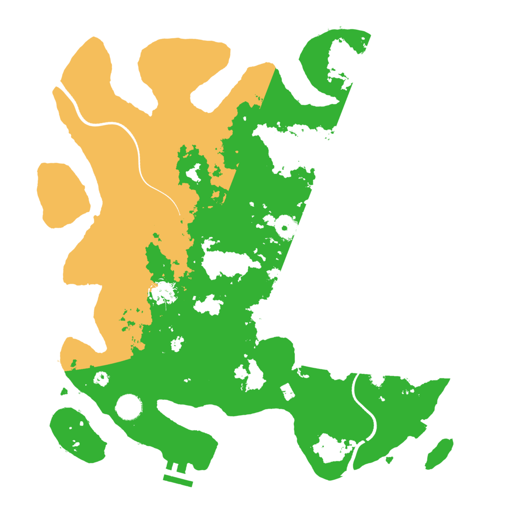 Biome Rust Map: Procedural Map, Size: 3500, Seed: 3880739