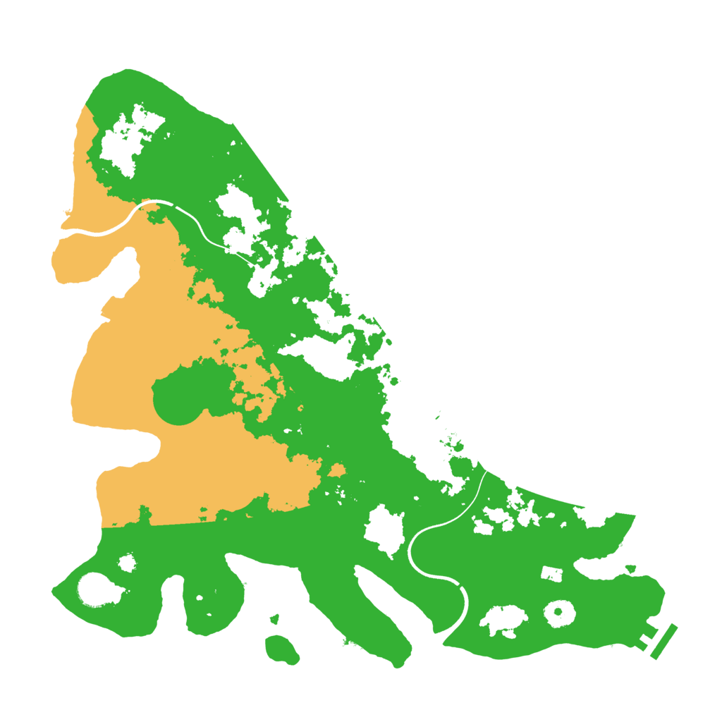 Biome Rust Map: Procedural Map, Size: 3700, Seed: 2597665