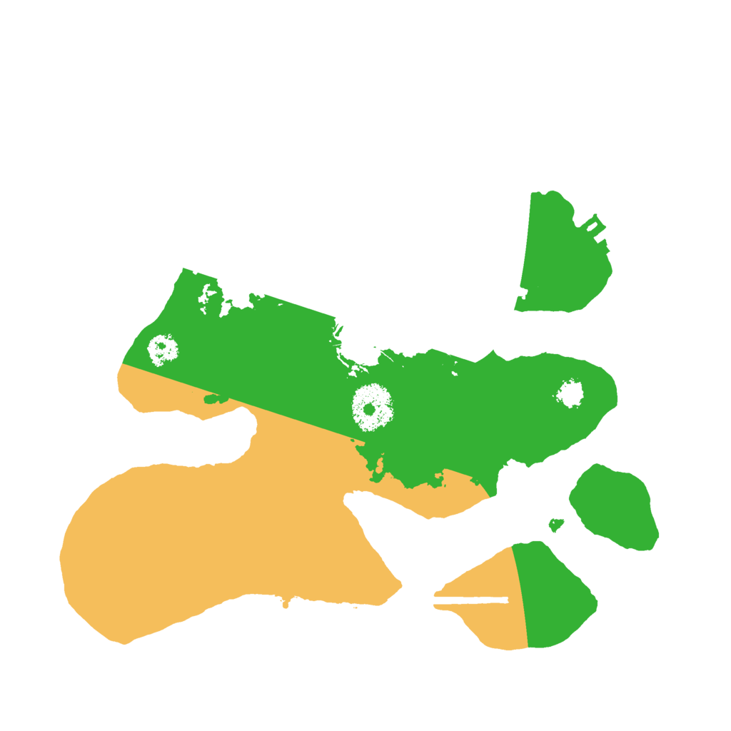 Biome Rust Map: Procedural Map, Size: 2500, Seed: 110242843