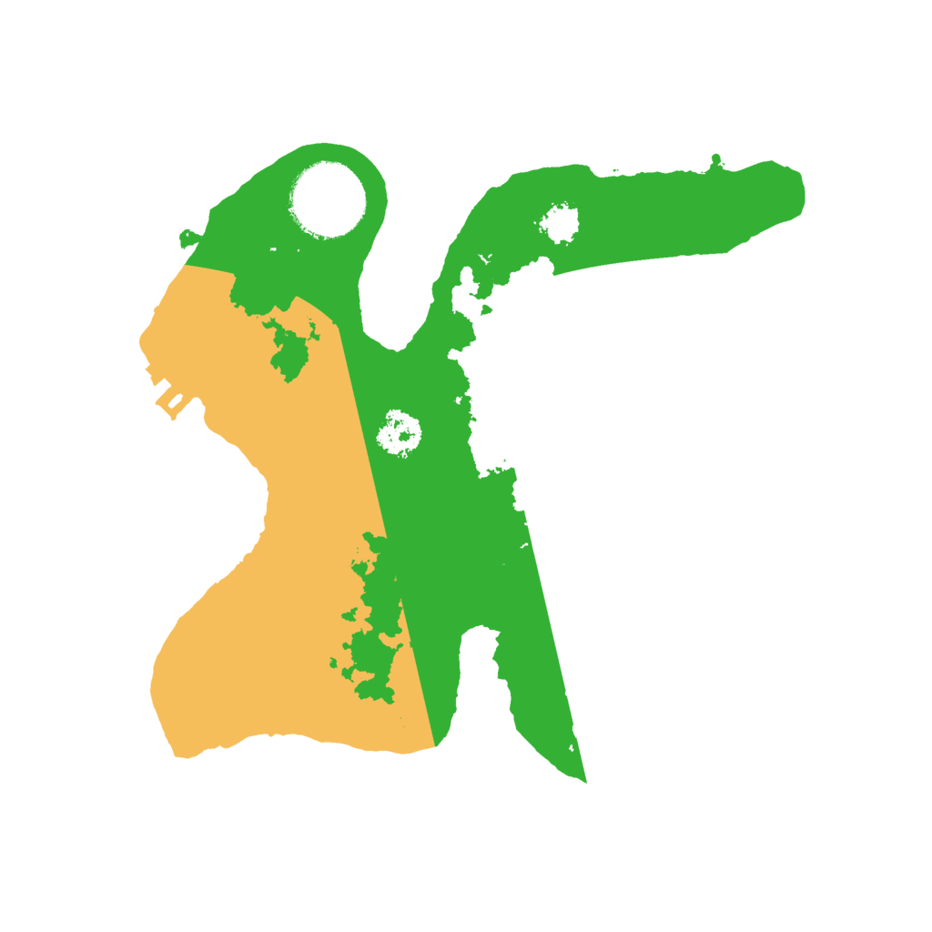 Biome Rust Map: Procedural Map, Size: 2200, Seed: 36085