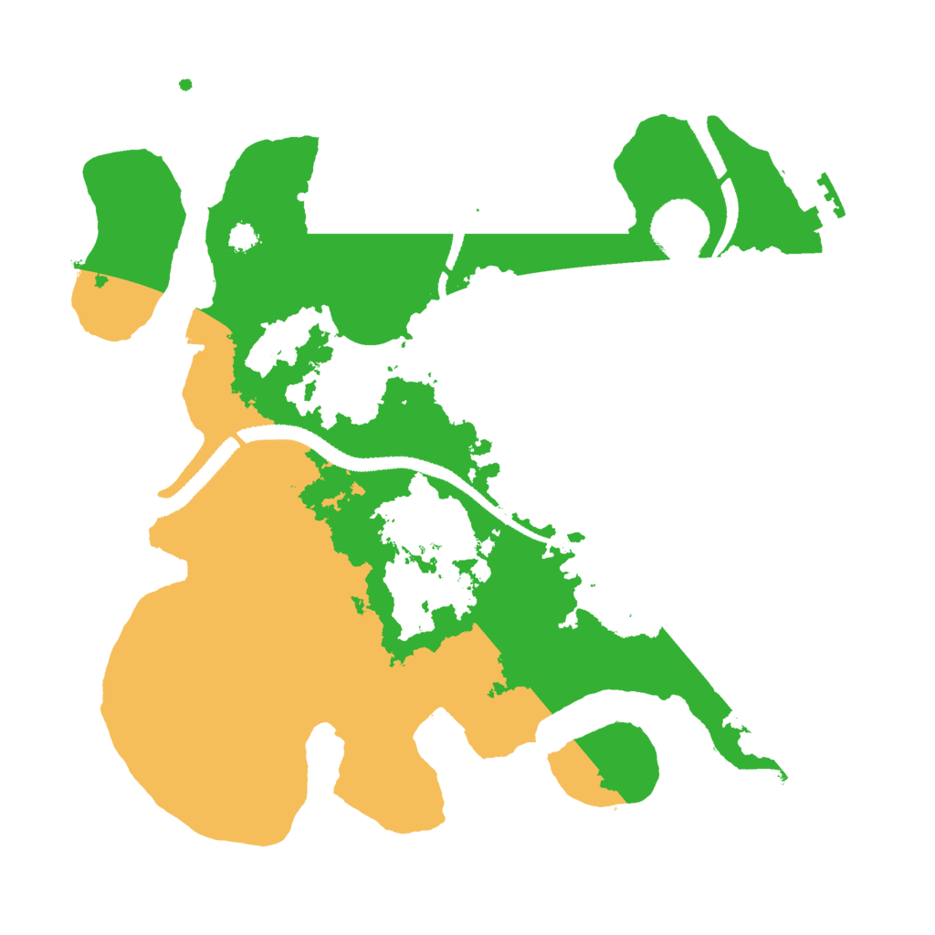 Biome Rust Map: Procedural Map, Size: 3000, Seed: 2515