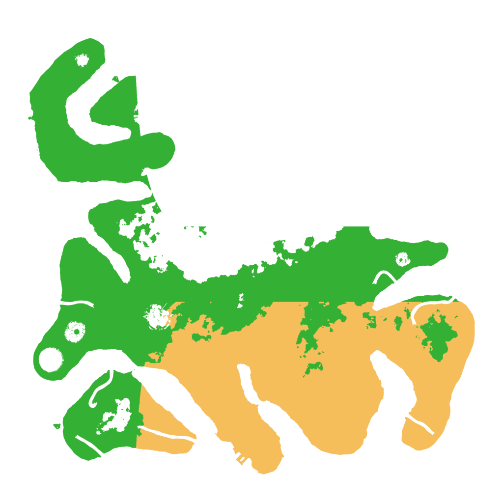 Biome Rust Map: Procedural Map, Size: 3700, Seed: 2379527