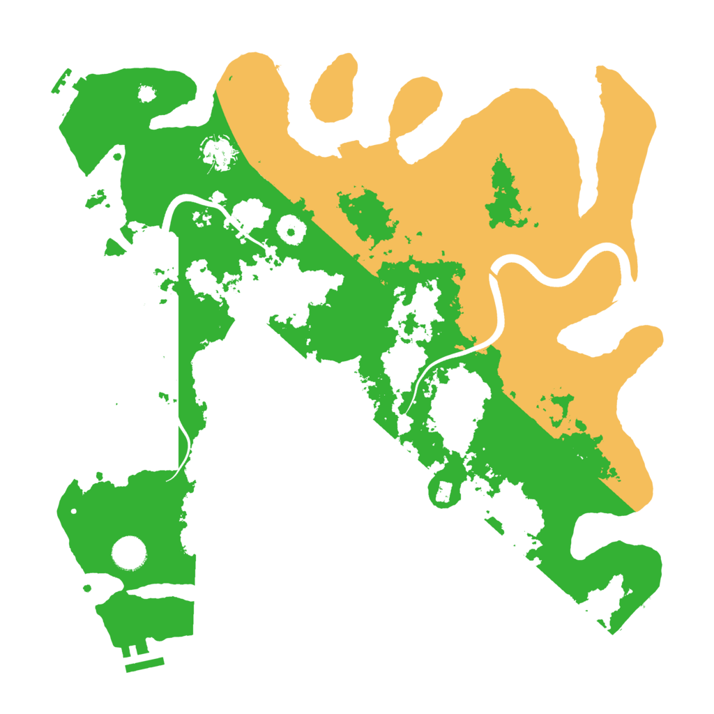 Biome Rust Map: Procedural Map, Size: 3700, Seed: 750673