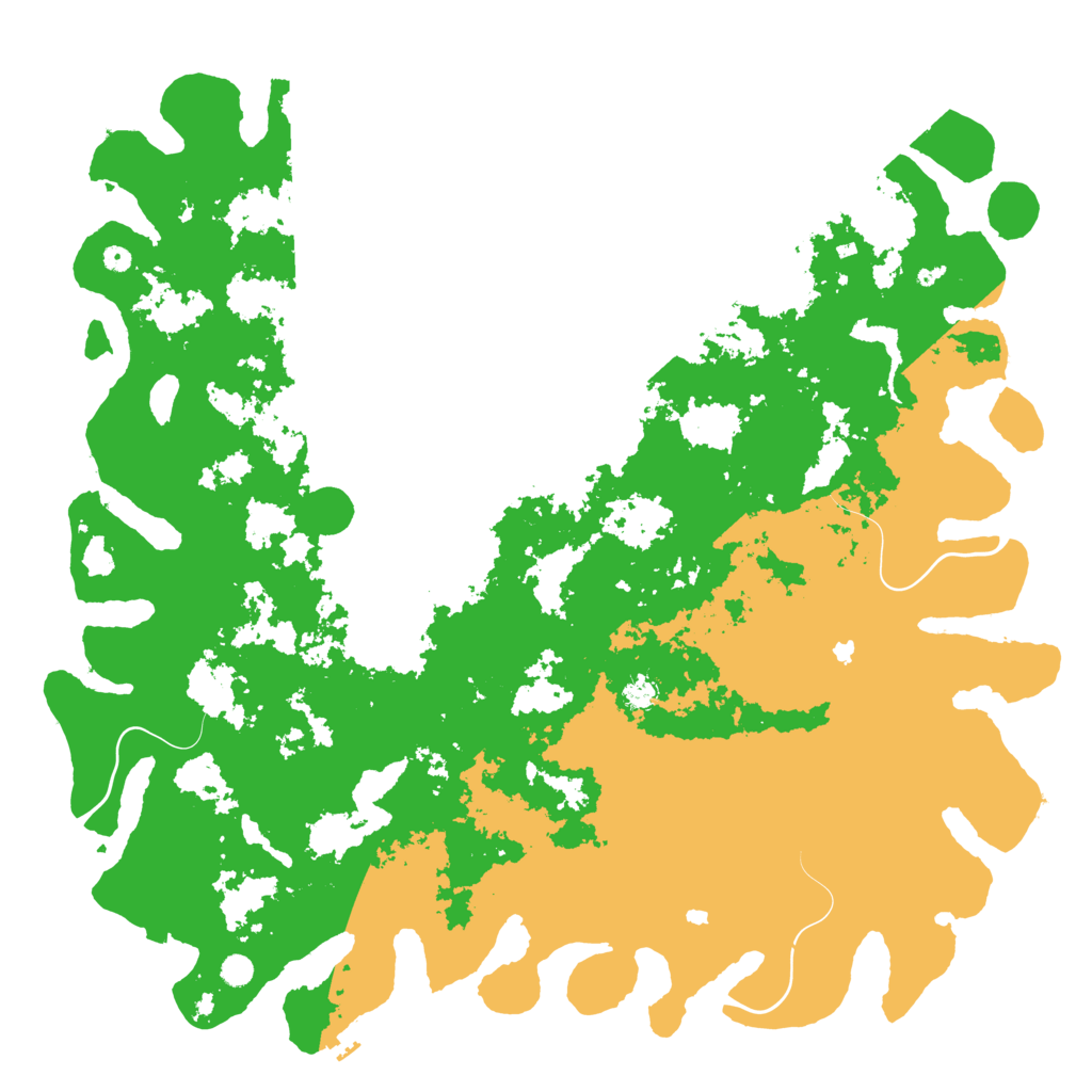 Biome Rust Map: Procedural Map, Size: 6000, Seed: 699669