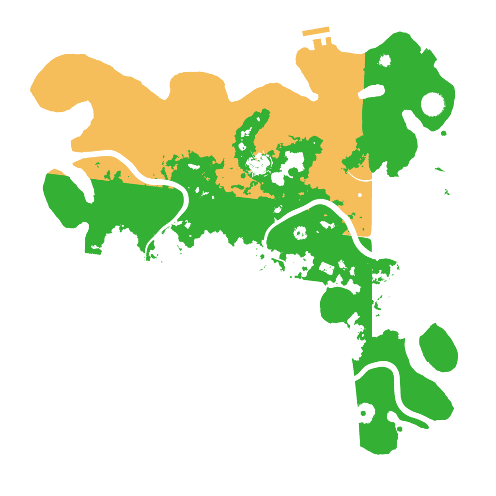 Biome Rust Map: Procedural Map, Size: 3700, Seed: 699342