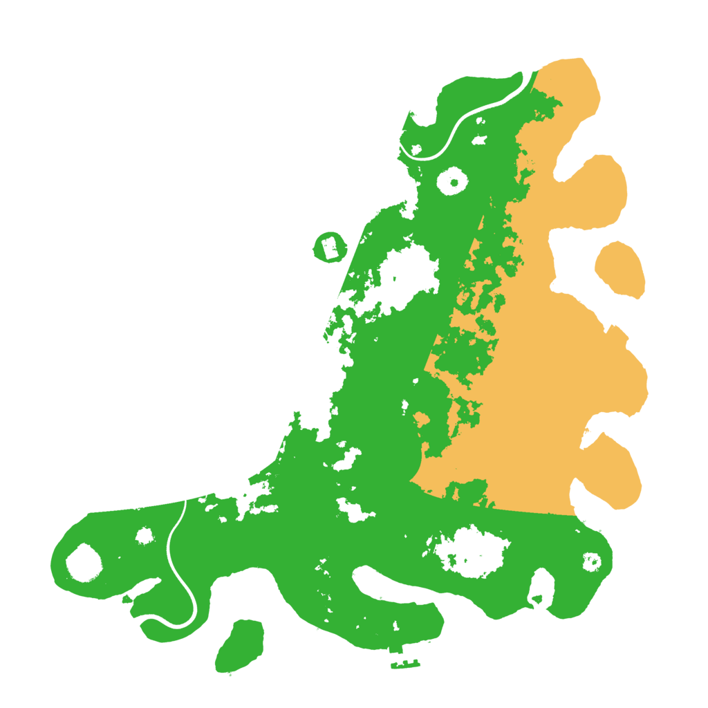 Biome Rust Map: Procedural Map, Size: 3700, Seed: 5756054