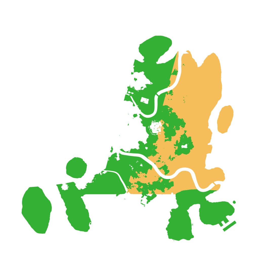 Biome Rust Map: Procedural Map, Size: 3500, Seed: 3947812