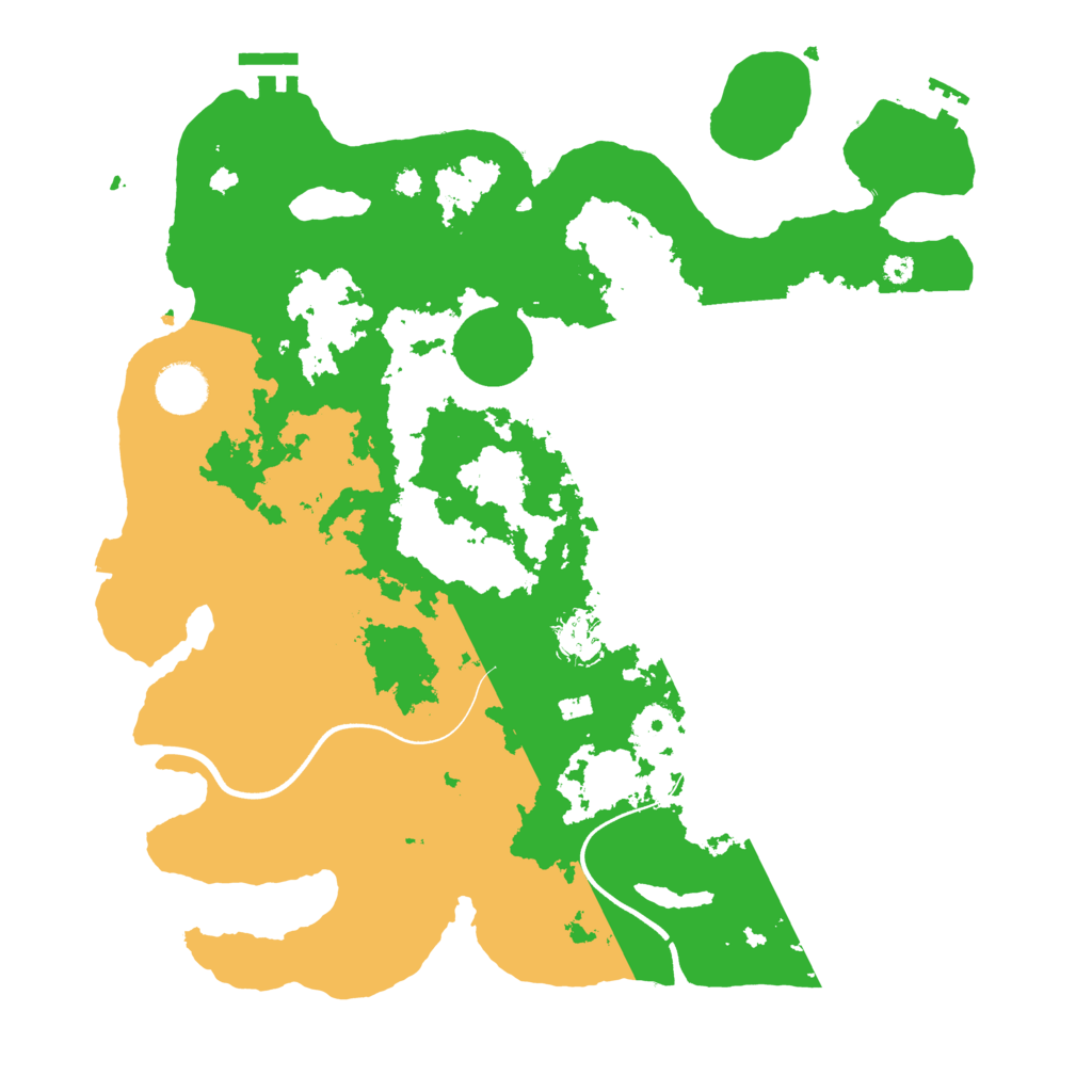 Biome Rust Map: Procedural Map, Size: 3700, Seed: 5817154