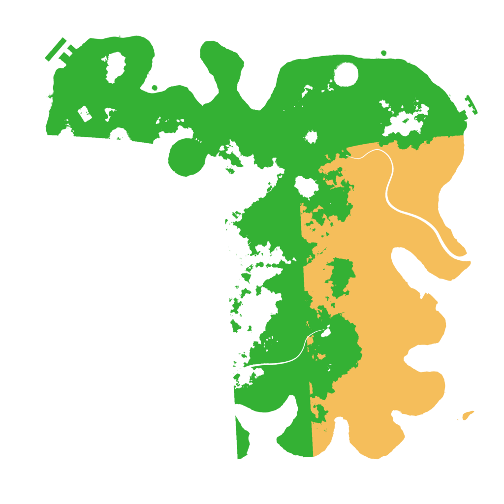Biome Rust Map: Procedural Map, Size: 3700, Seed: 2206368