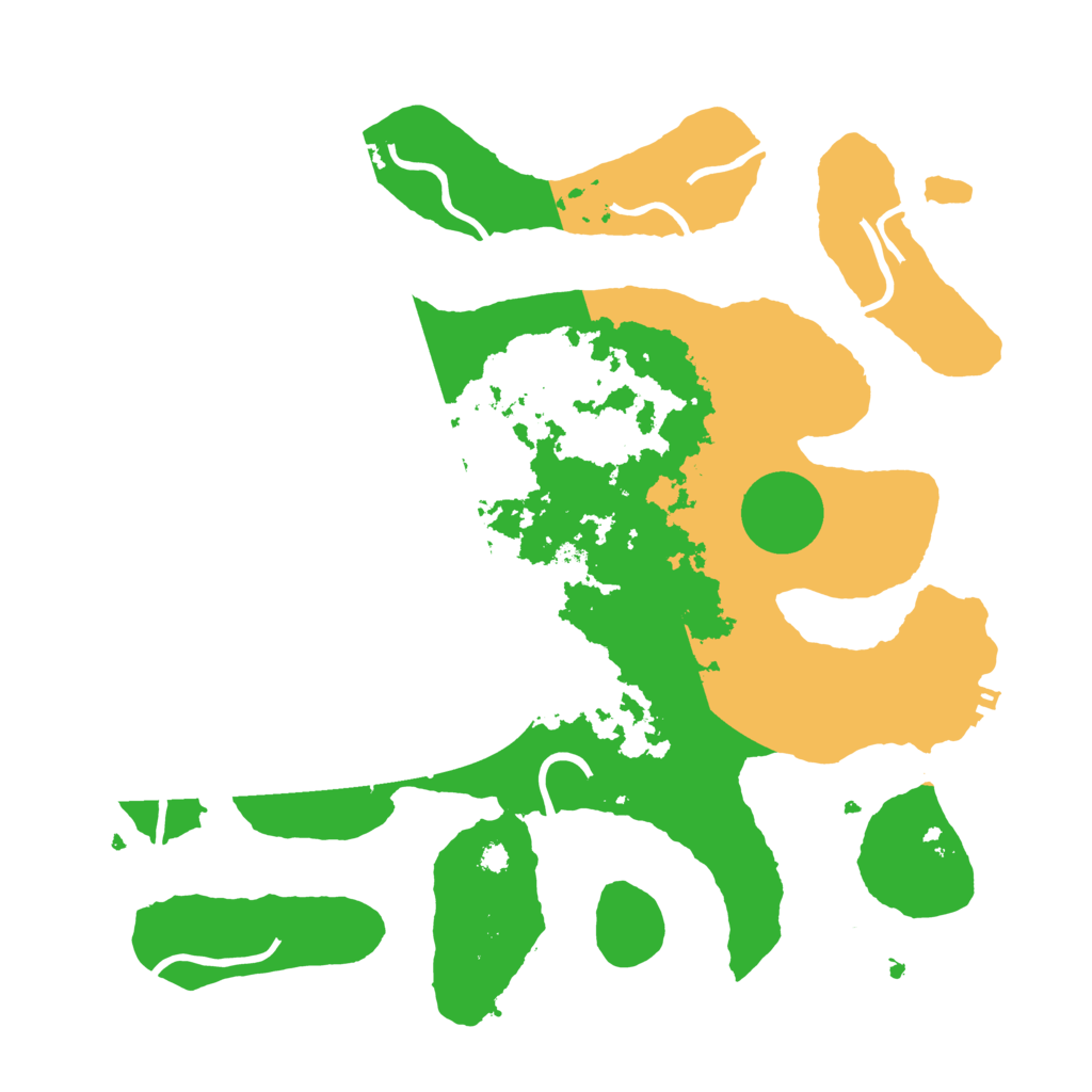 Biome Rust Map: Procedural Map, Size: 3500, Seed: 4610657