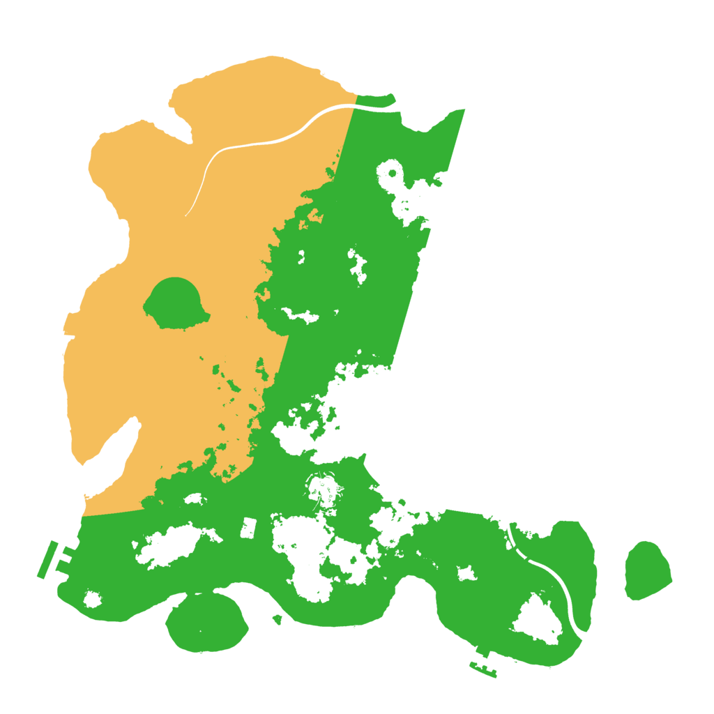 Biome Rust Map: Procedural Map, Size: 3700, Seed: 1552327