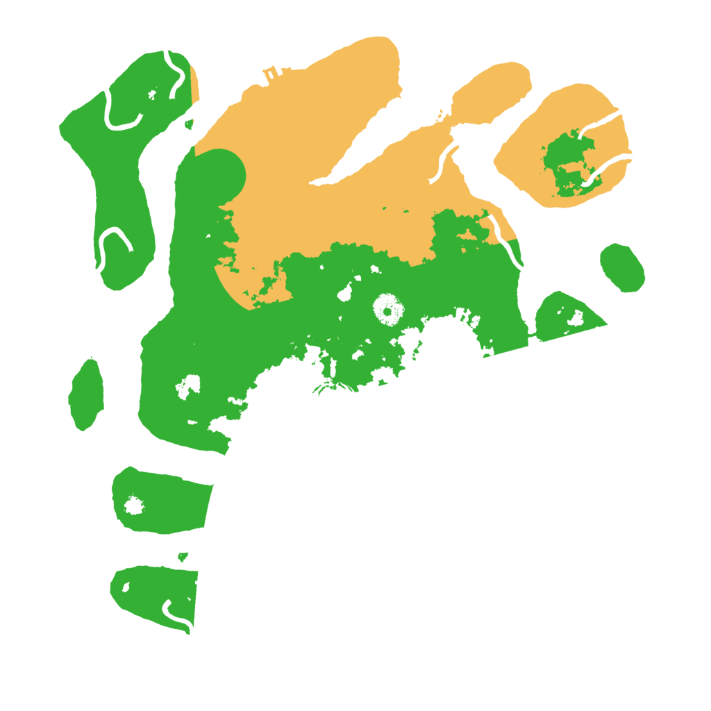 Biome Rust Map: Procedural Map, Size: 3500, Seed: 3354717