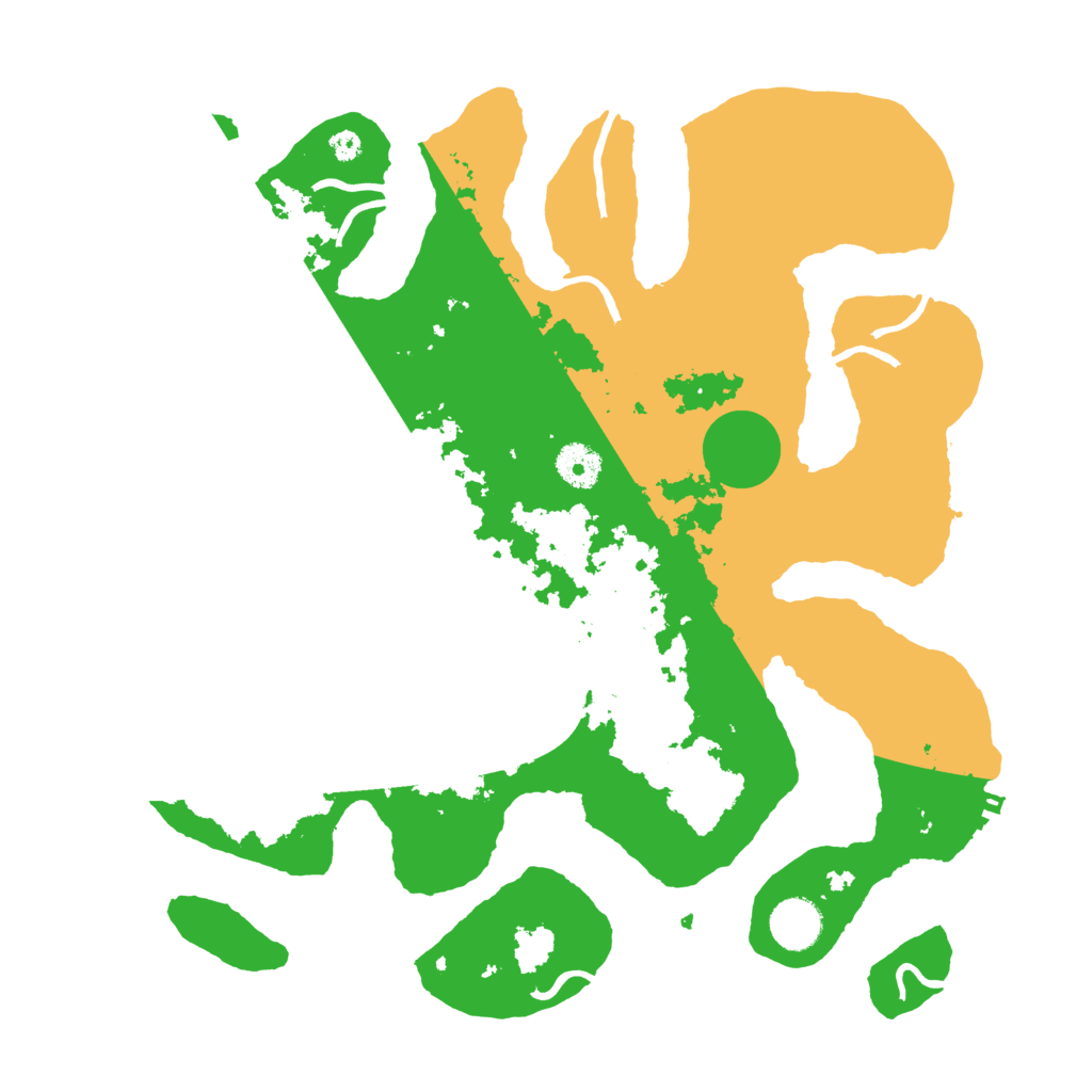 Biome Rust Map: Procedural Map, Size: 3700, Seed: 2049242