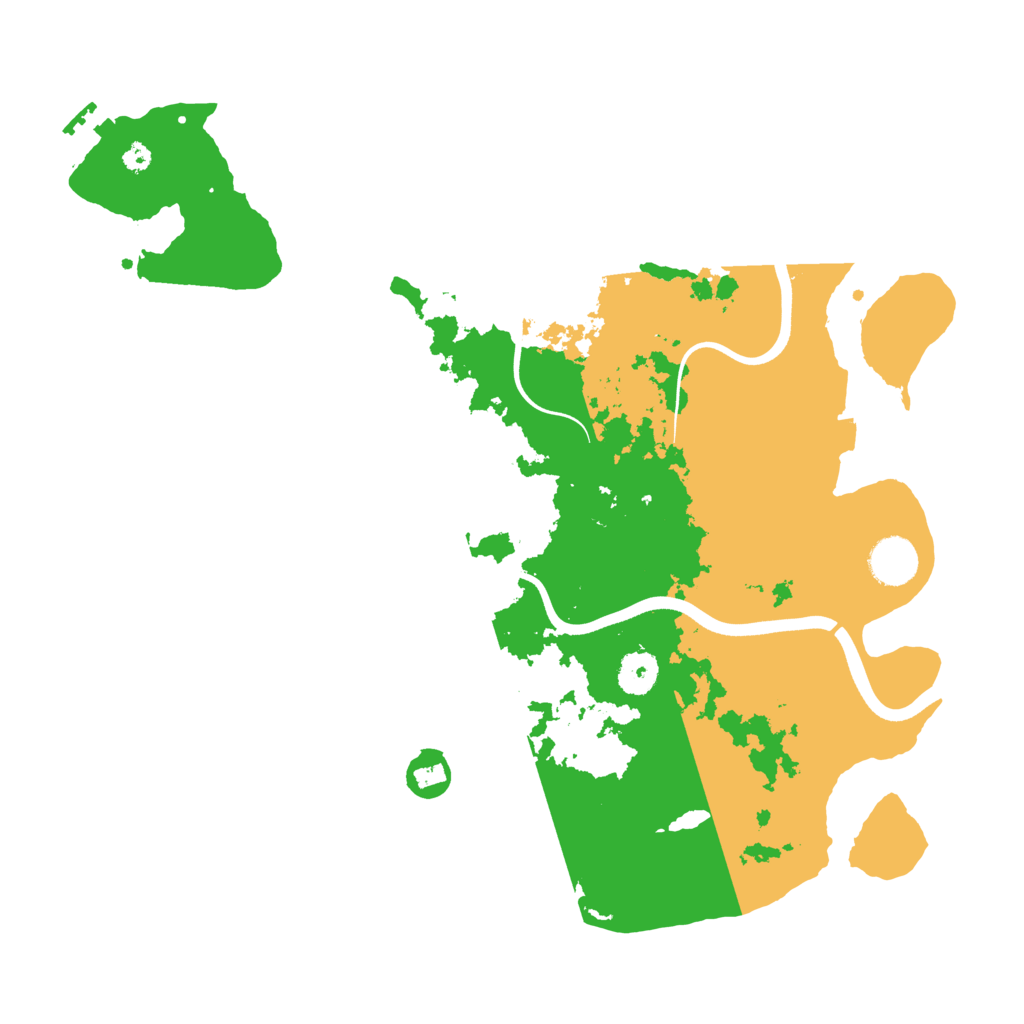 Biome Rust Map: Procedural Map, Size: 3700, Seed: 5117810