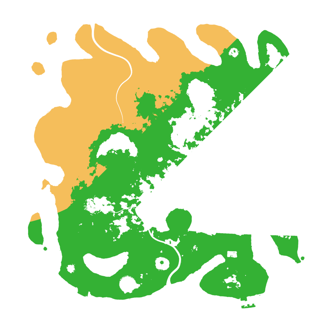 Biome Rust Map: Procedural Map, Size: 3500, Seed: 402797