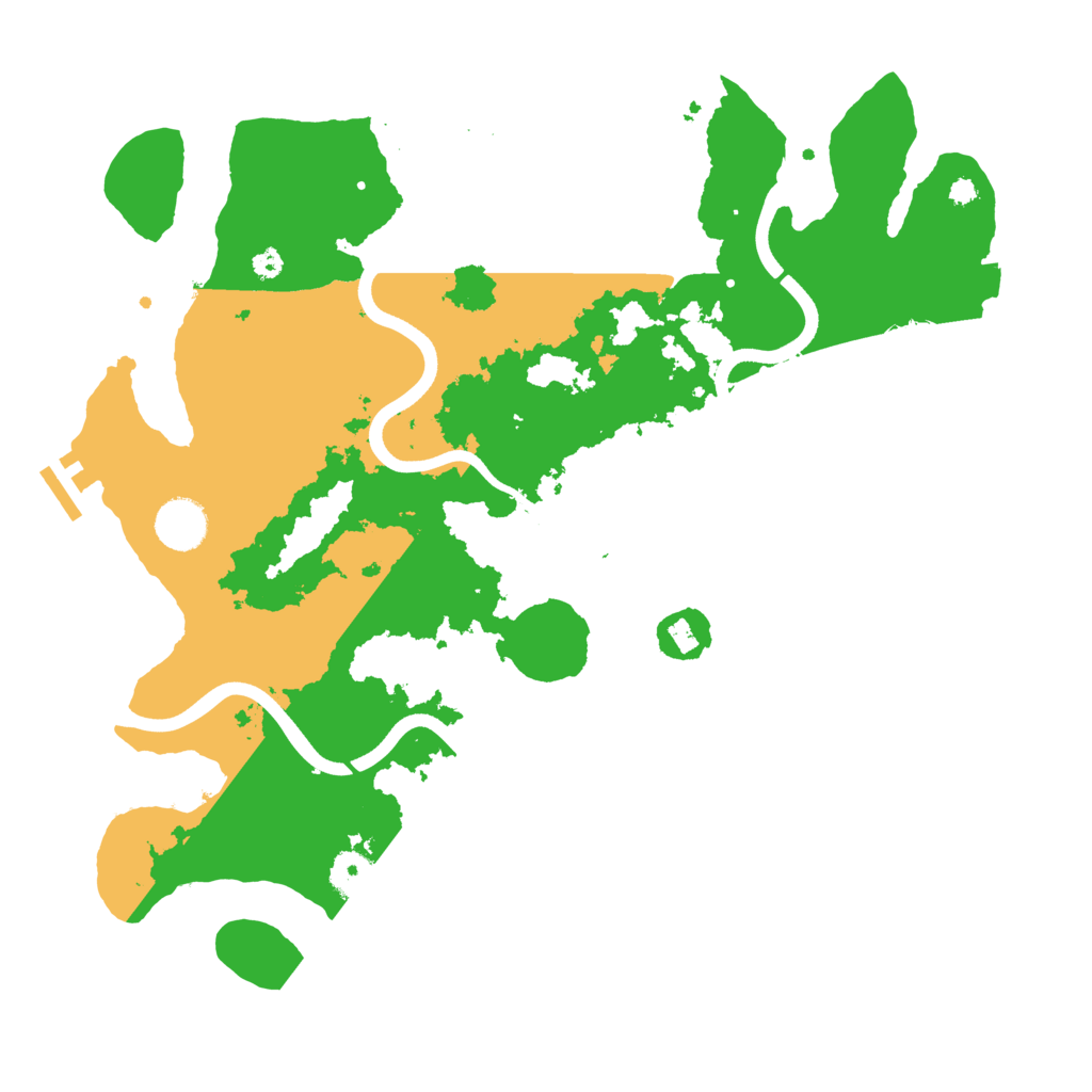 Biome Rust Map: Procedural Map, Size: 3700, Seed: 4747082