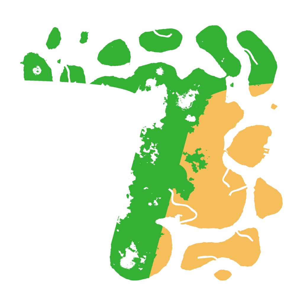 Biome Rust Map: Procedural Map, Size: 3700, Seed: 5443535