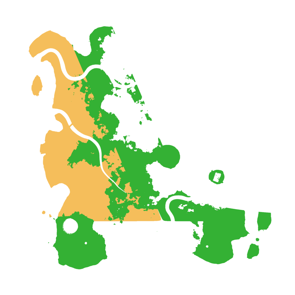 Biome Rust Map: Procedural Map, Size: 3500, Seed: 161775