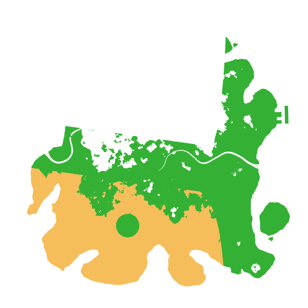 Biome Rust Map: Procedural Map, Size: 3500, Seed: 4016924