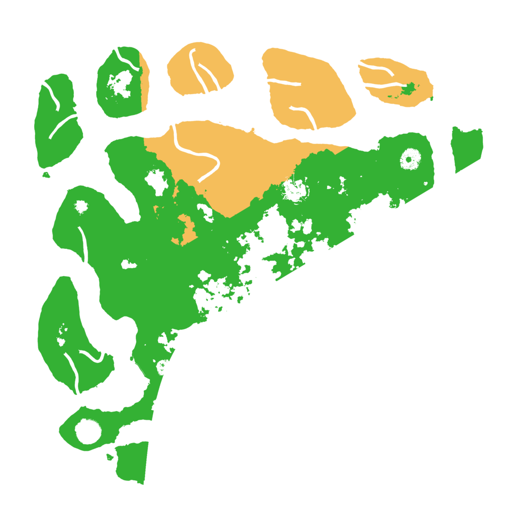 Biome Rust Map: Procedural Map, Size: 3700, Seed: 727982