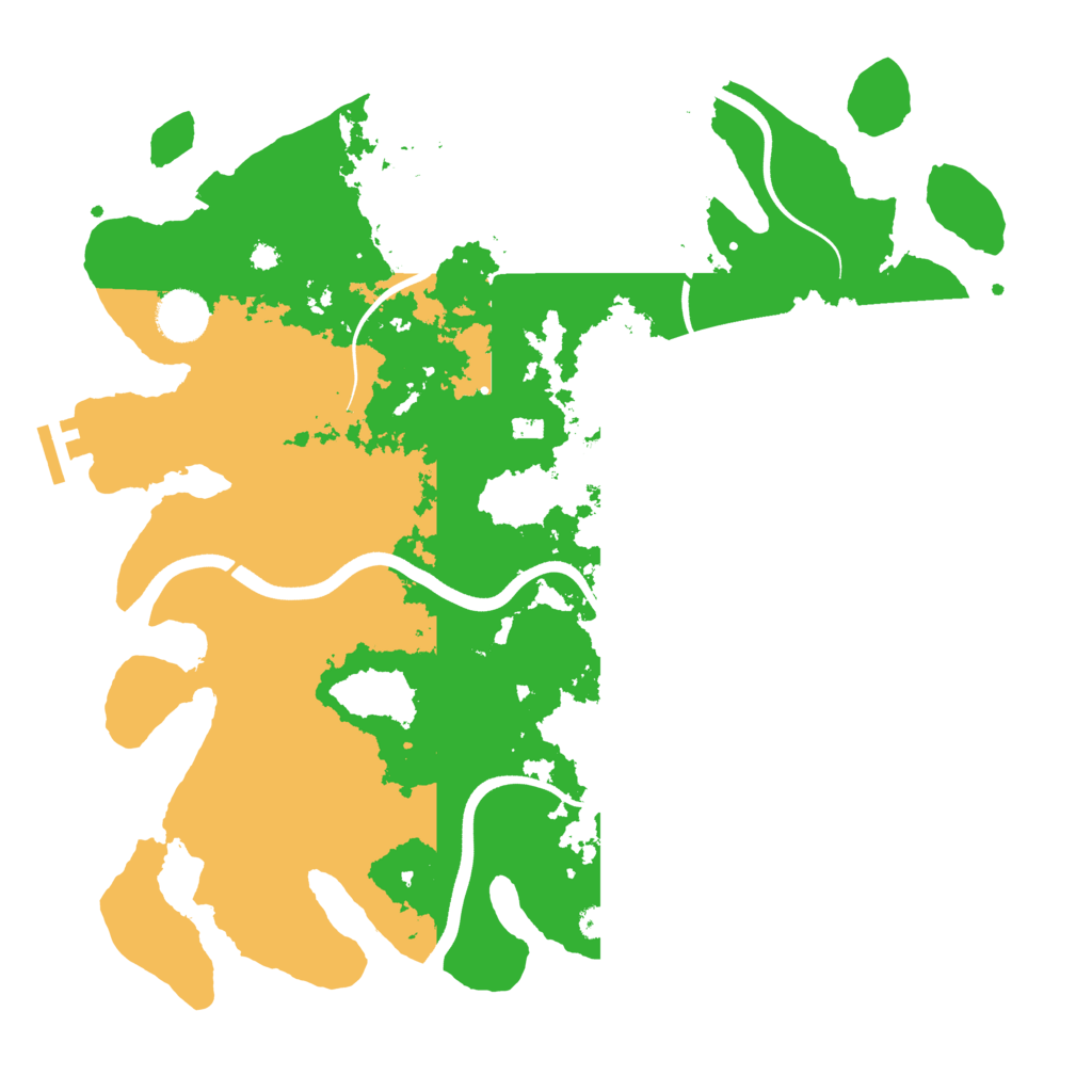 Biome Rust Map: Procedural Map, Size: 3700, Seed: 4093114