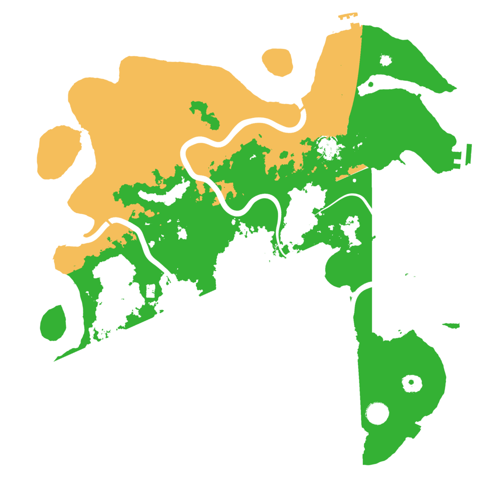 Biome Rust Map: Procedural Map, Size: 3900, Seed: 30