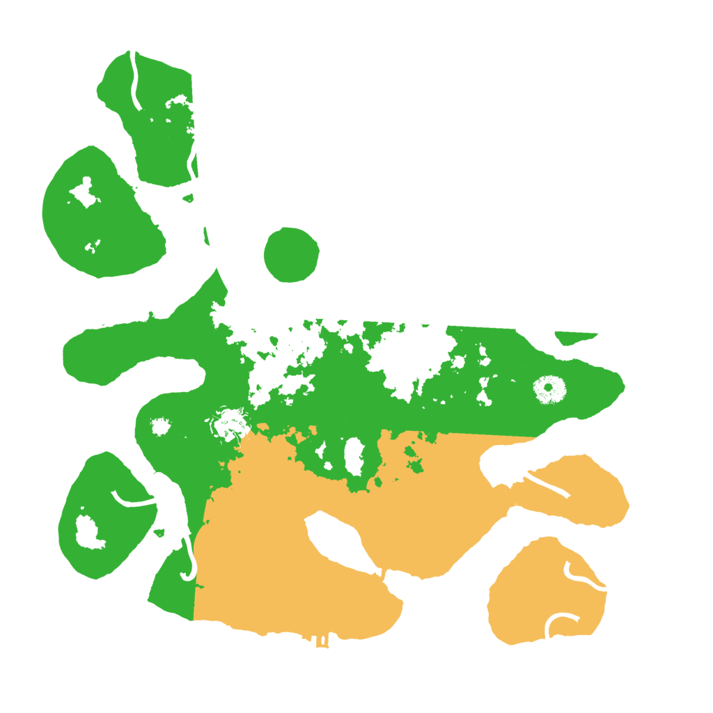 Biome Rust Map: Procedural Map, Size: 3500, Seed: 4917486