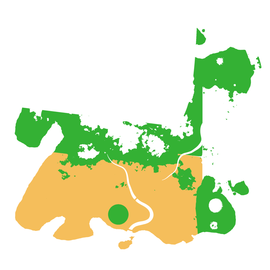 Biome Rust Map: Procedural Map, Size: 3500, Seed: 696159