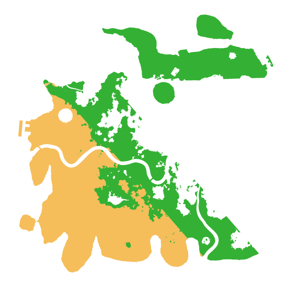 Biome Rust Map: Procedural Map, Size: 3700, Seed: 2410107