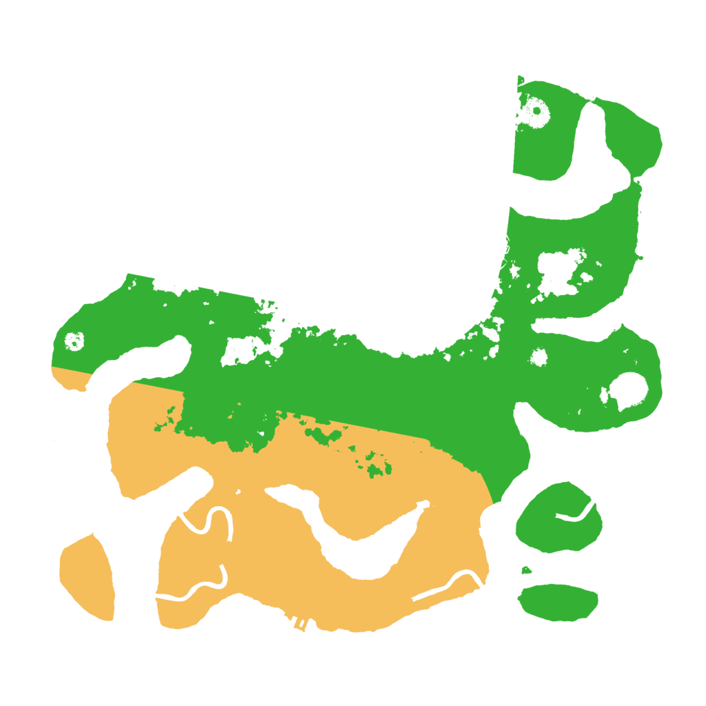 Biome Rust Map: Procedural Map, Size: 3700, Seed: 5461809