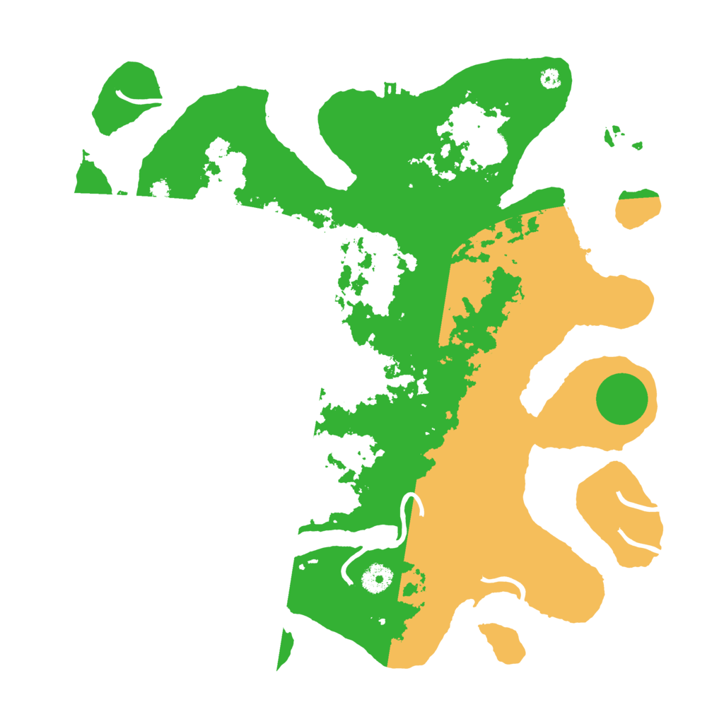 Biome Rust Map: Procedural Map, Size: 3700, Seed: 4130817