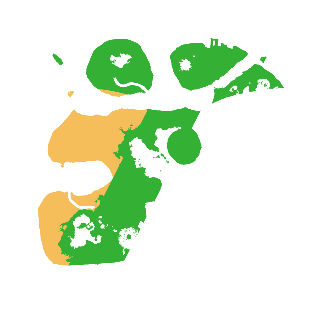 Biome Rust Map: Procedural Map, Size: 2500, Seed: 1618365