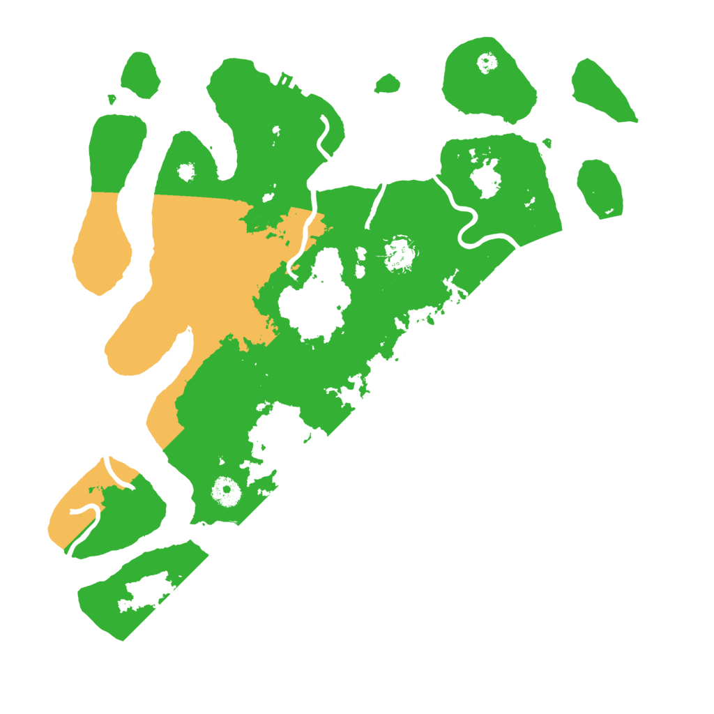 Biome Rust Map: Procedural Map, Size: 3700, Seed: 3510954