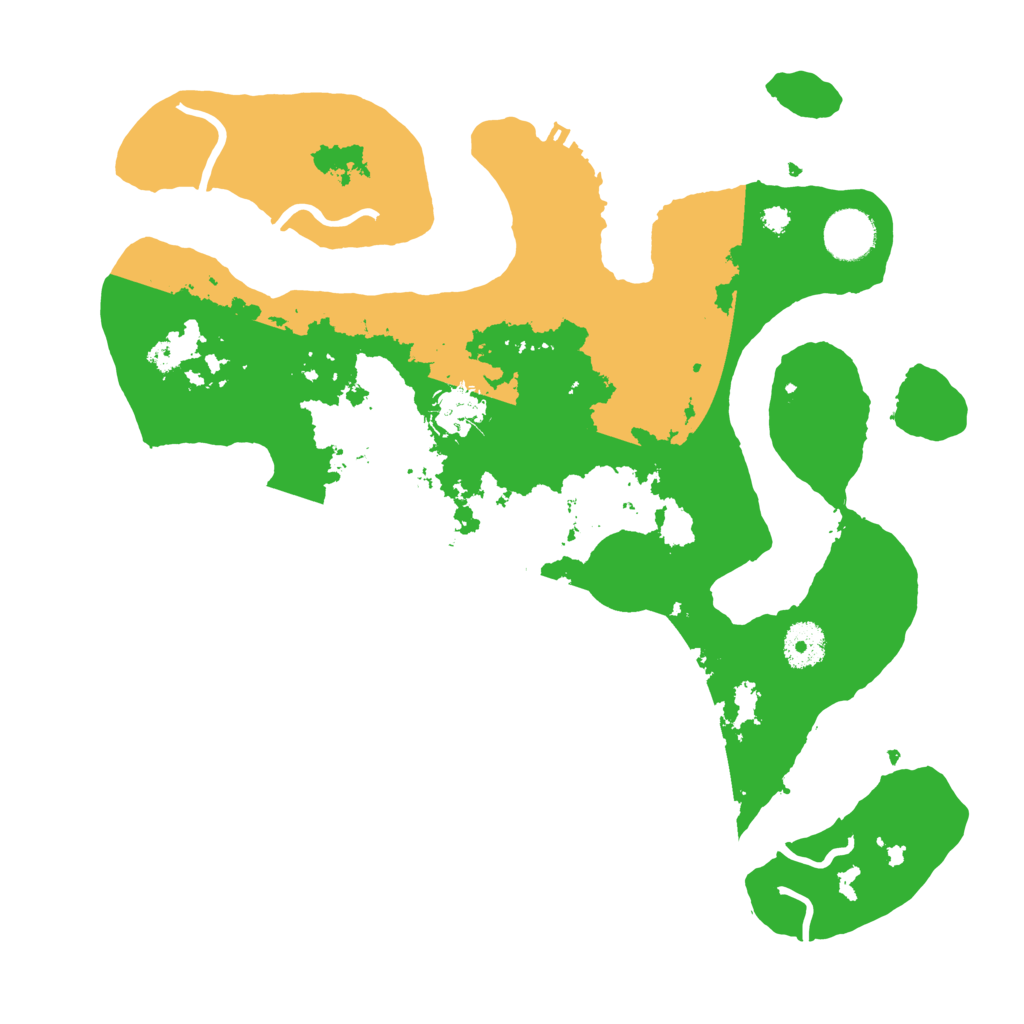 Biome Rust Map: Procedural Map, Size: 3500, Seed: 4168209