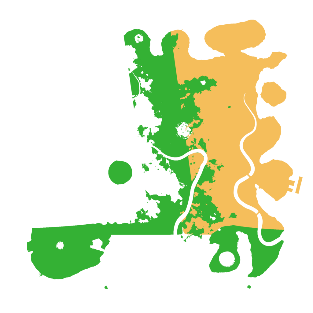 Biome Rust Map: Procedural Map, Size: 3700, Seed: 3580114
