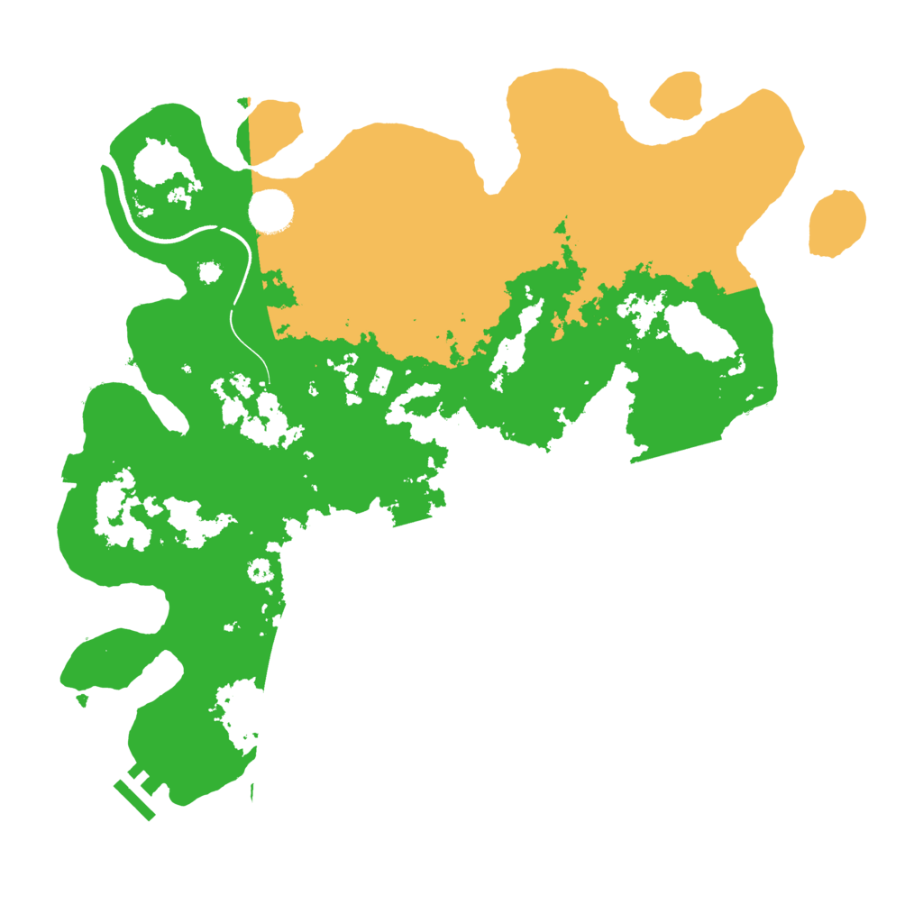 Biome Rust Map: Procedural Map, Size: 3700, Seed: 2858551