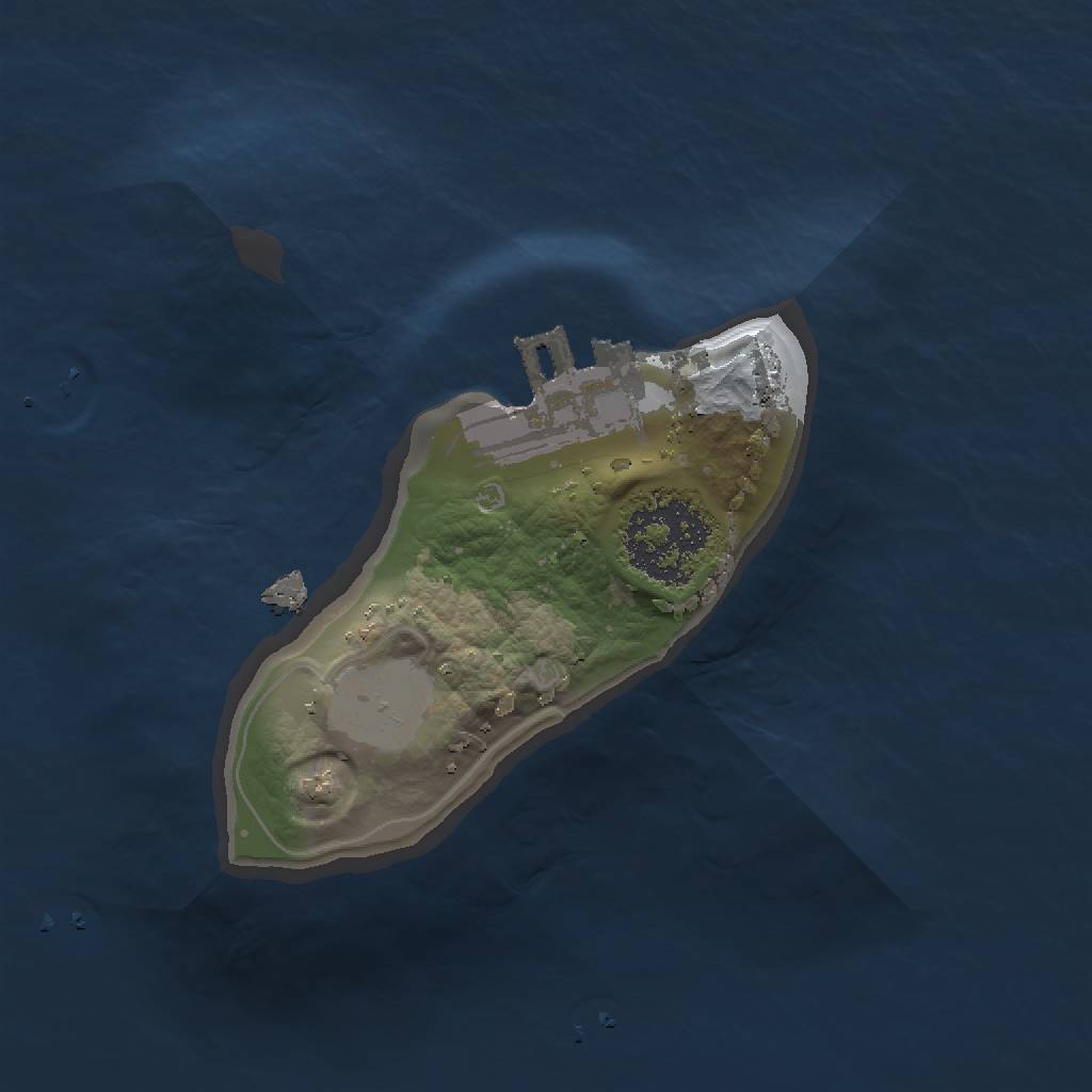 Rust Map: Procedural Map, Size: 1300, Seed: 44939523, 5 Monuments