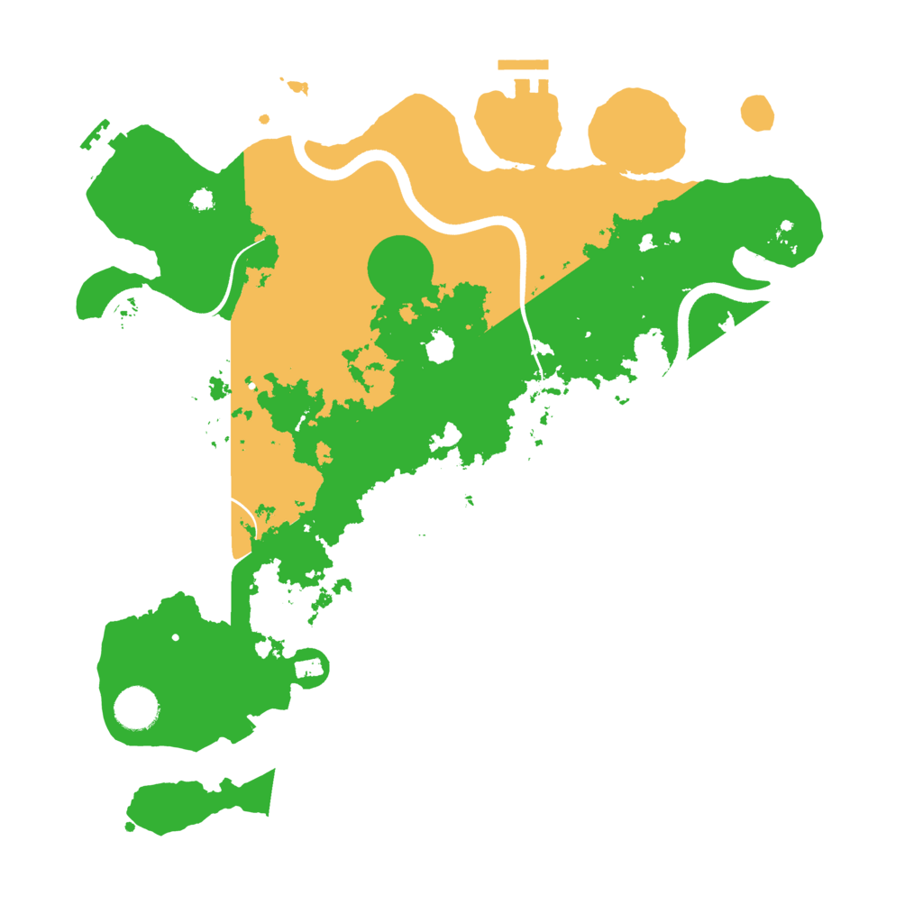 Biome Rust Map: Procedural Map, Size: 3700, Seed: 2021190