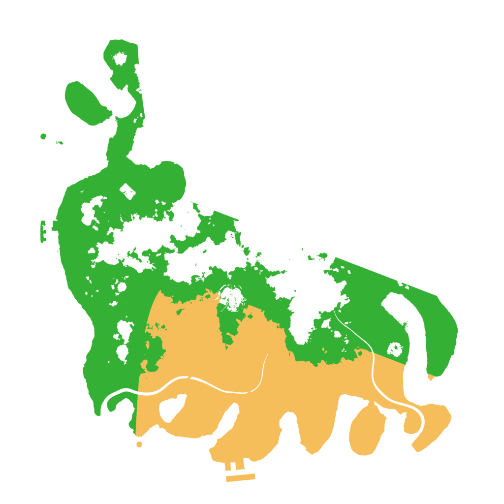 Biome Rust Map: Procedural Map, Size: 3500, Seed: 5817259