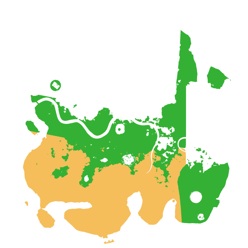Biome Rust Map: Procedural Map, Size: 3700, Seed: 4170137