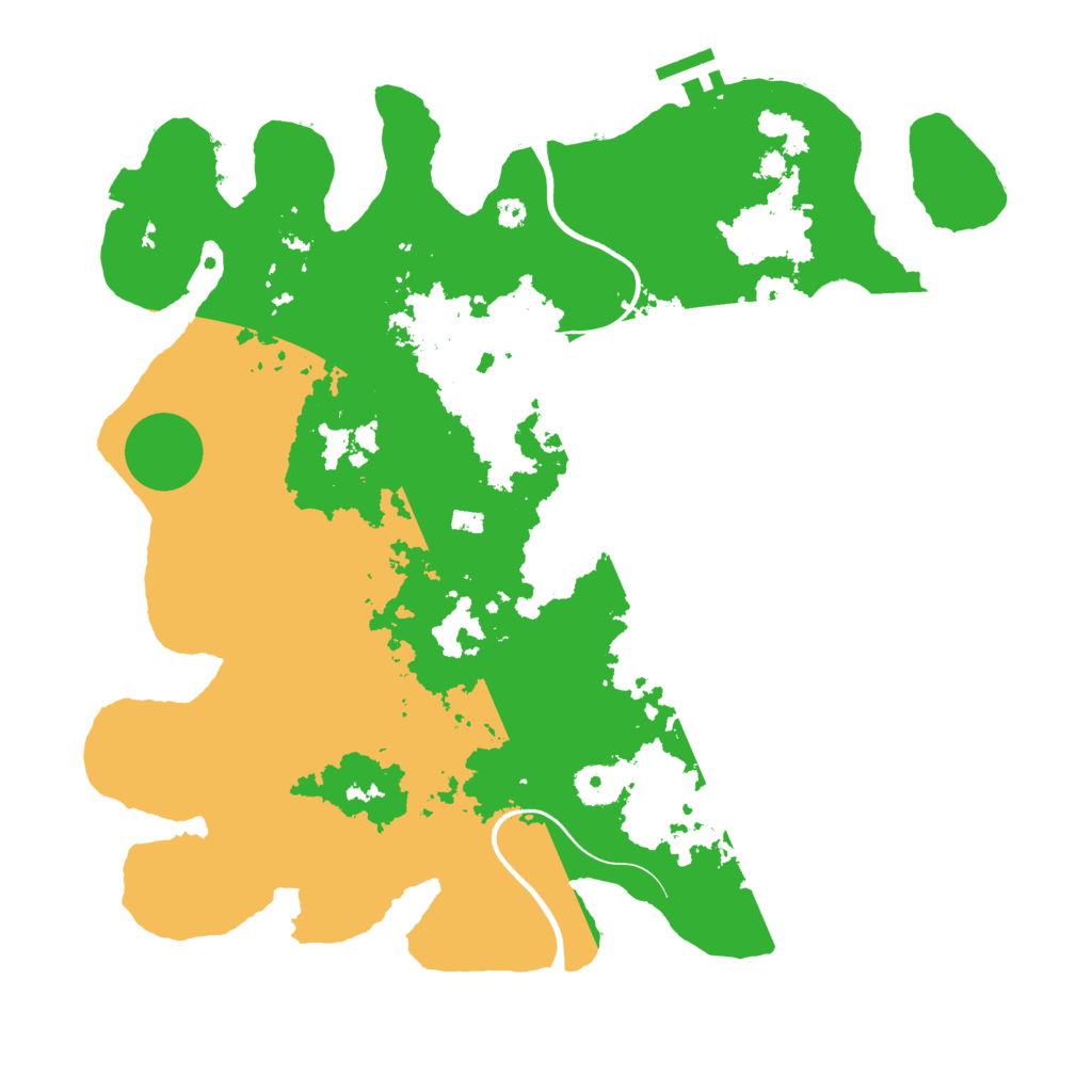 Biome Rust Map: Procedural Map, Size: 3700, Seed: 6437086