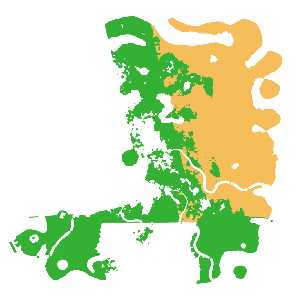 Biome Rust Map: Procedural Map, Size: 5000, Seed: 678345