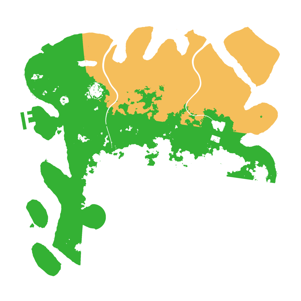 Biome Rust Map: Procedural Map, Size: 3500, Seed: 5917563