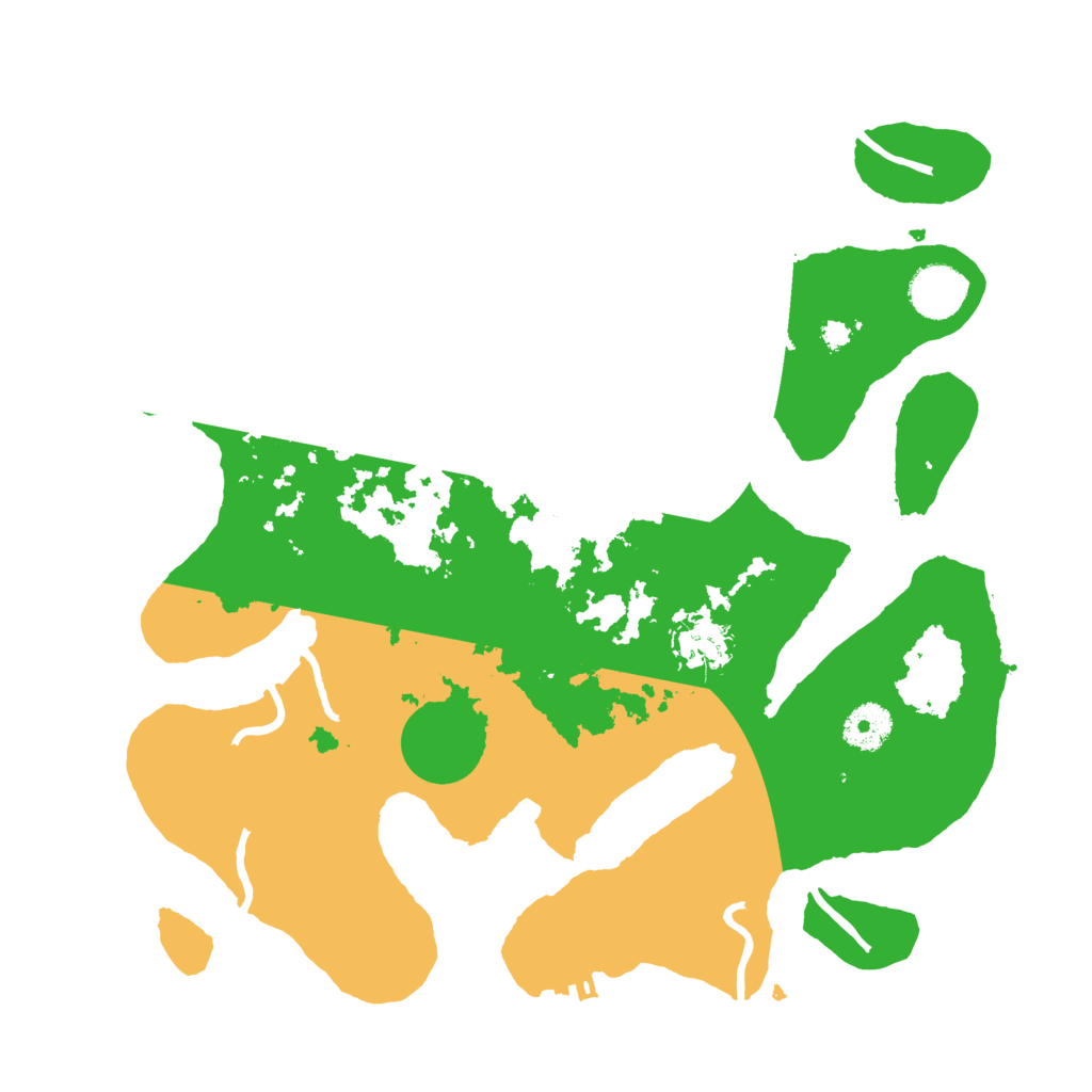 Biome Rust Map: Procedural Map, Size: 3500, Seed: 2155045