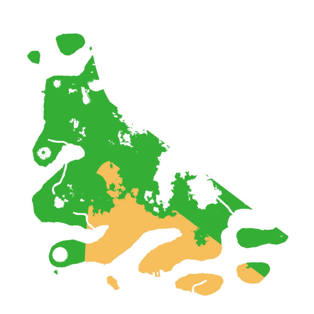 Biome Rust Map: Procedural Map, Size: 3700, Seed: 695296