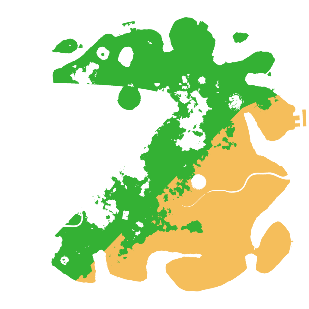 Biome Rust Map: Procedural Map, Size: 3700, Seed: 1800410