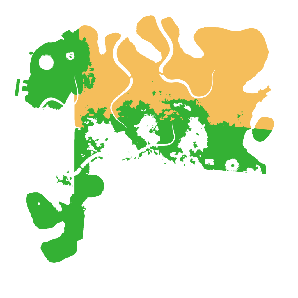 Biome Rust Map: Procedural Map, Size: 3550, Seed: 910524