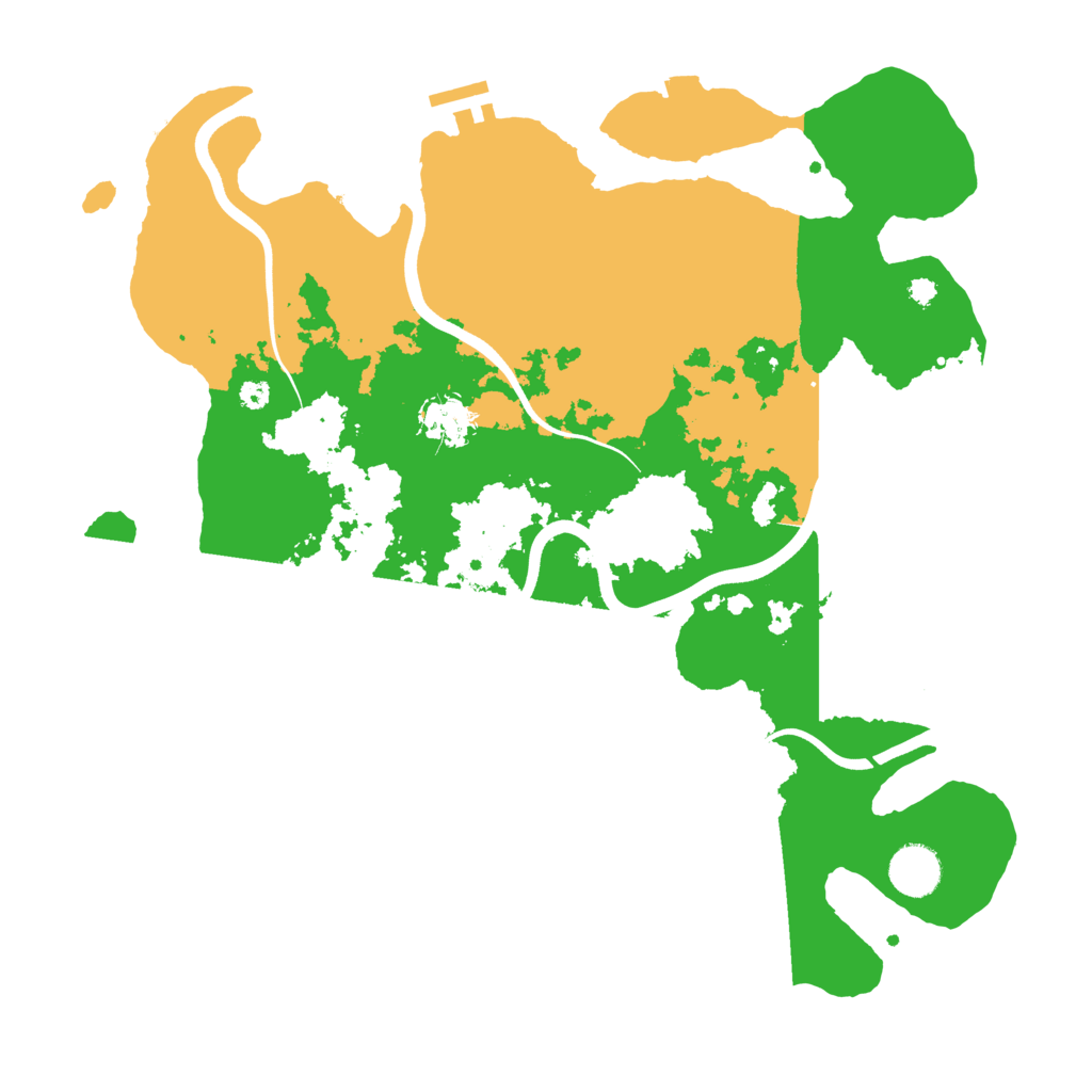 Biome Rust Map: Procedural Map, Size: 3700, Seed: 2254193