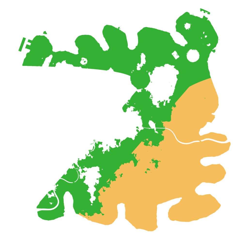Biome Rust Map: Procedural Map, Size: 3500, Seed: 3318249
