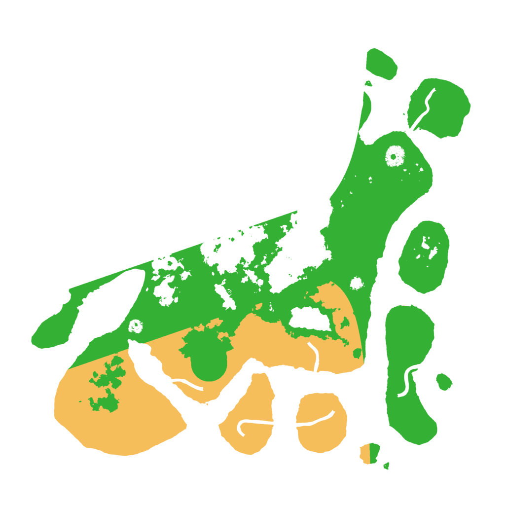 Biome Rust Map: Procedural Map, Size: 3700, Seed: 5392373